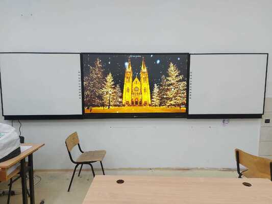75 インチ デジタル ホワイトボード IFPD 相互接続 LCD 黒板用グリーン ボード