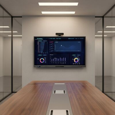 98インチインタラクティブフラットパネル 4K UHD 解像度 Android 9.0 強化コラボレーションのための内蔵 2 X 10W スピーカー