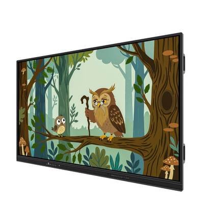 75インチ Android 4K LED インタラクティブボード 指タッチ USBプロジェクションホワイトボード
