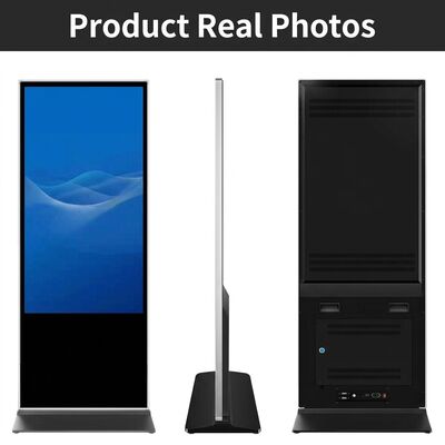 リモートコンテンツ管理とカスタマイズ可能な画面サイズを備えた43インチブラックディスプレイモードデジタルサイネージによる強化された広告表示