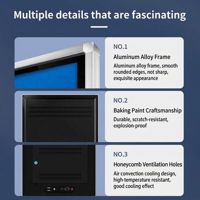 視野角178°以上、保管温度-20℃～60℃のデジタルサイネージ、クラウドベースまたはオンプレミスCMS搭載