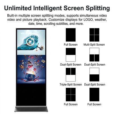 視野角178°以上、保管温度-20℃～60℃のデジタルサイネージ、クラウドベースまたはオンプレミスCMS搭載