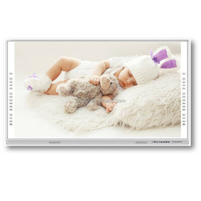 多言語対応オールインワンインタラクティブホワイトボード 75インチインタラクティブディスプレイ サイズと亜鉛メッキ鉄鋼板バックシート素材 コラボレーション対応