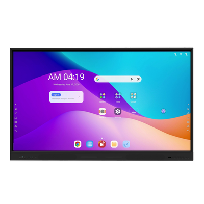 Google EDLA 認定 Android 16 インタラクティブ フラット パネル ディスプレイ (iBoard 製 65/75/86/98 インチ)