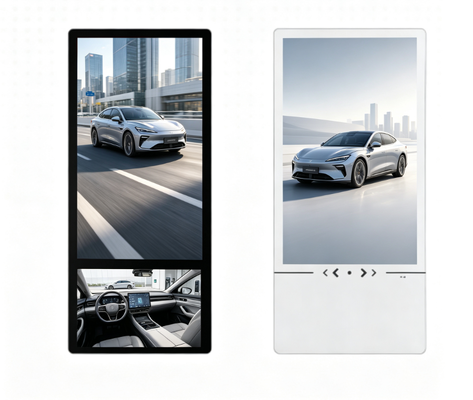 Wall Touch Screen Monitor Media Digital Signage 43 55 65 Inch For Shop Bank Mall USB 