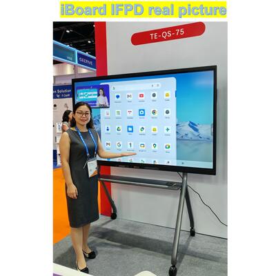 iBoardインタラクティブフラットパネル 86インチ 4K解像度 スマートタッチ 新型Androidシステム搭載 教室・オフィス・会議用