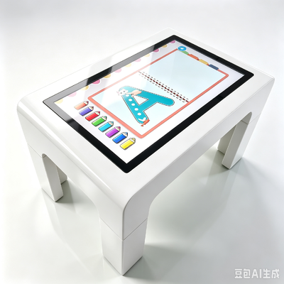 PCAPタッチスクリーンテーブル 32 43 55インチ PC Win OS 取り外し可能な脚 子供向け知育・会議用