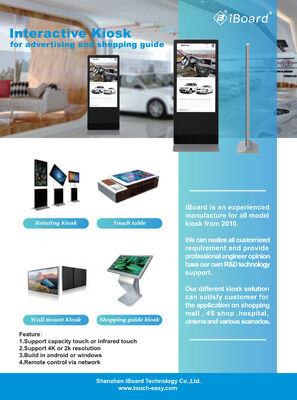 フロアスタンド デジタル広告モニター 10 つの容量タッチポイント,リアルタイムモニタリング,インタラクティブなシグネージのためのWebベースのダッシュボード