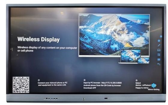 65"スマートな技術の相互Whiteboardの多書く壁に取り付けられたスマートなタッチ パネル