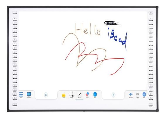 95のインチの赤外線相互Whiteboard陶磁器のナノの表面IWB 10の接触ポイント スマートな白板