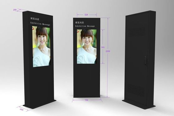 デジタル表記3840x2160 LEDのタッチ画面のキオスクの表示を立てるHDの床