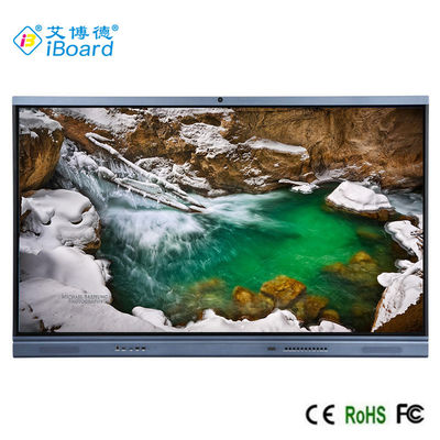 98" LED相互Whiteboard、教室のアンドロイド11の組み込みのカメラのためのFCCスクリーンの接触LED TV
