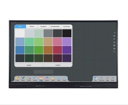 86" 0のギャップLCDスマートな板多接触移動式立場の取付け