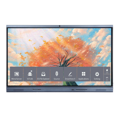 20タッチポイント 75 インチ LCD スマートボード インタラクティブなタッチソリューションのための学校オフィス会議 インタラクティブなフラットパネル