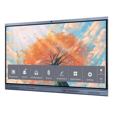 20タッチポイント 75 インチ LCD スマートボード インタラクティブなタッチソリューションのための学校オフィス会議 インタラクティブなフラットパネル