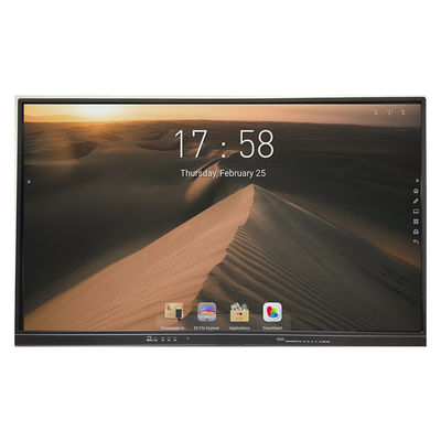 65インチ4mmの緩和されたガラスIR相互Whiteboard 4K DLEDのスクリーン