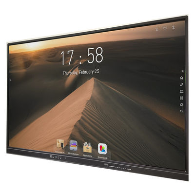 65インチ4mmの緩和されたガラスIR相互Whiteboard 4K DLEDのスクリーン