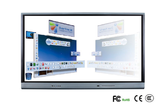 86インチ4Kの教育のための人間の特徴をもつタッチ画面の相互Whiteboard FCC