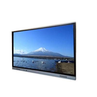 UHD 4K インタラクティブタッチスクリーンモニターゼロギャップ ガラス スマートテレビ ホワイトボード