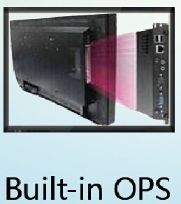 IBoard ポータブル インタラクティブ フラット パネル ブラック ミニ ビルトイン OPS I7 I5 ジェネレーション インテル コア