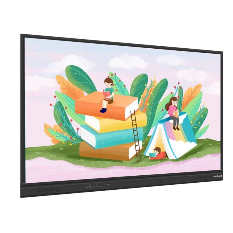 インタラクティブなタッチ画面 ホワイトボード 65 75 86 98 インチ USB HDMI 20 ポイント Android 13 8+128G PC OPS ディスプレイ 学校用