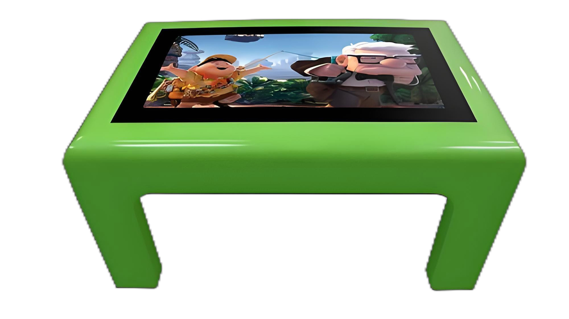 現代のデザイン 32インチ容量タッチテーブル 350cd/m2 USBポート 子供のためのゲーム プレイヤー Android またはWinで学校教育