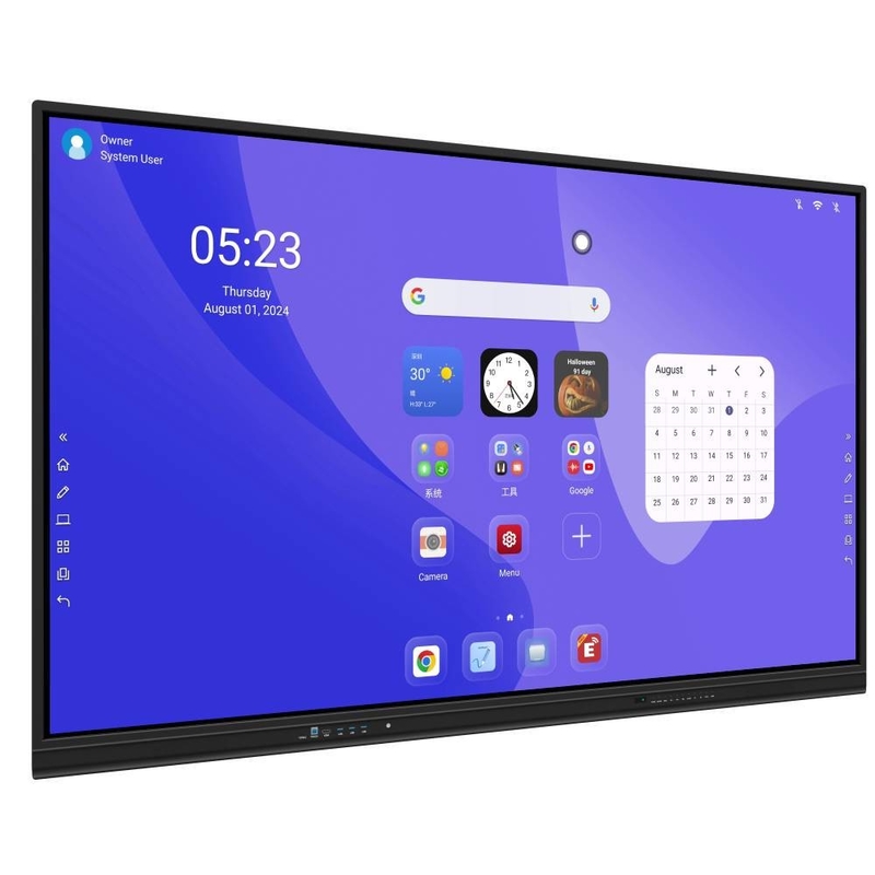 55/65/75/86 インチ 4K UHD インタラクティブ フラットパネル スマートホワイトボード デジタルディスプレイ インタラクティブ タッチスクリーン インタラクティブボード
