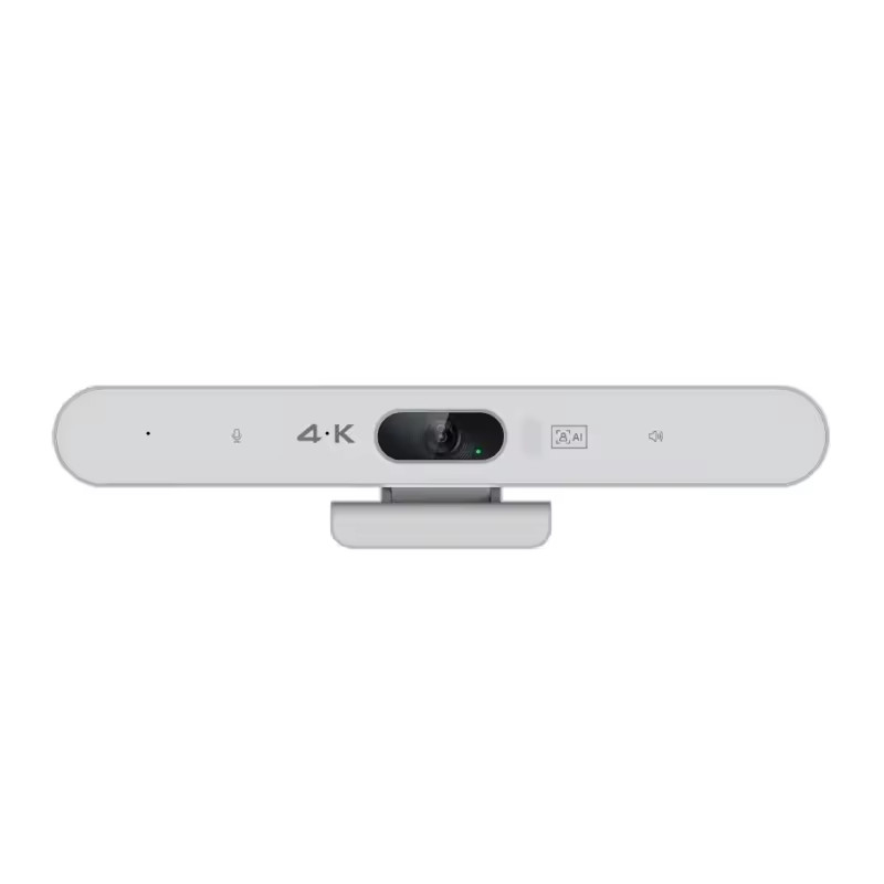 ブラック・ホワイト 簡単インストール 4K ウェブカメラ ビデオ会議カメラ USB AI オートトラッキング 2160p ウェブカメラ トラッキング スピーカー付き 会議室音声