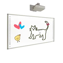 ペン書きタイプ IR インタラクティブなホワイトボード ナノまたはセラミックボードの表面と赤外線タッチ技術