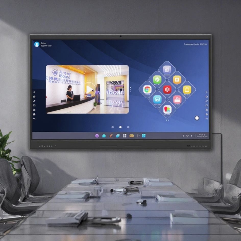 Iboard Factory Direct 75 インチ 4K マルチタッチ スマートスクリーン インタラクティブ フラットパネルディスプレイ ホワイトボード