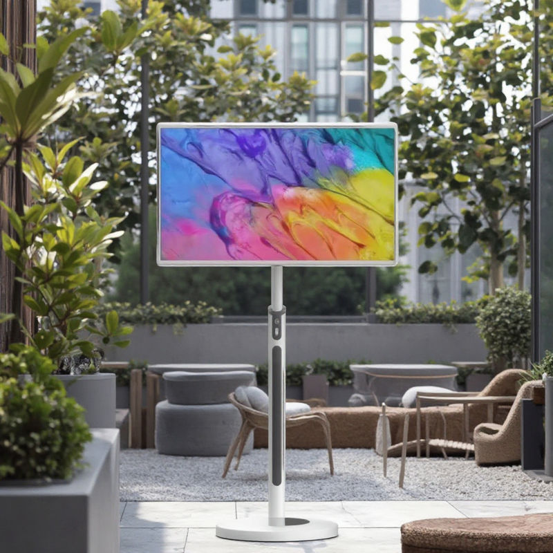 IBoard 32インチ ポータブル充電式スマートテレビ カメラ付き バッテリー タッチスクリーンモニター インタラクティブデジタルディスプレイ ホームオフィス用