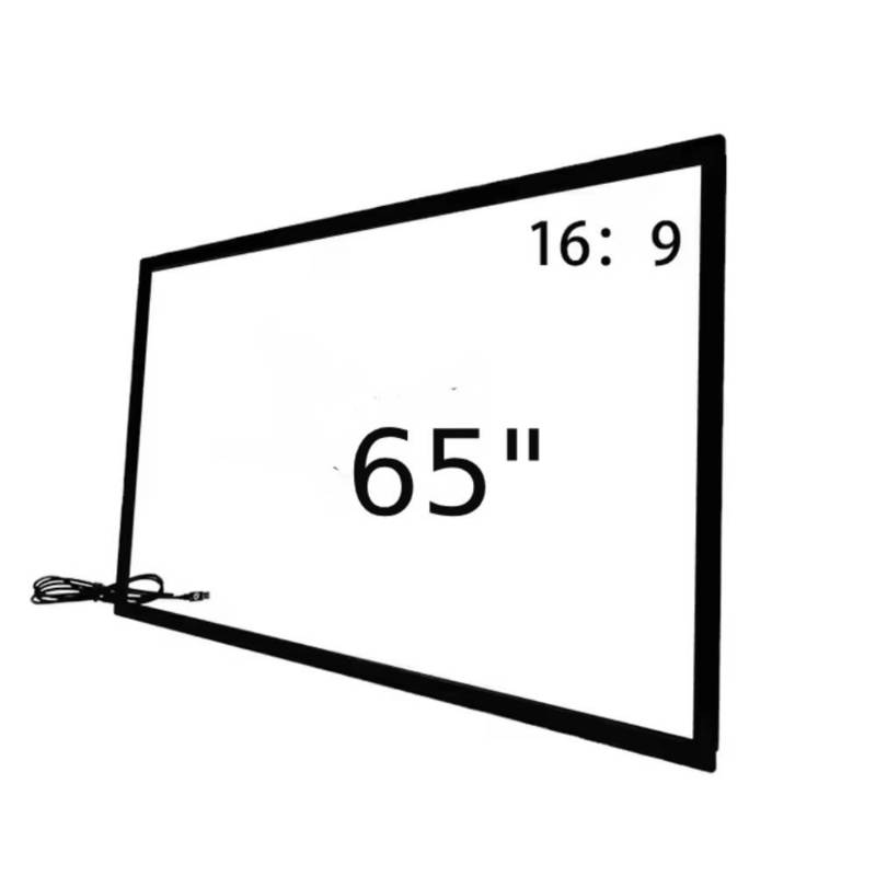 赤外線タッチフレームオーバーレイ 32 43 49 55 65 75 インチ 40 赤外線タッチポイント USB接続 デジタルキオスク トーテム TVモニター用