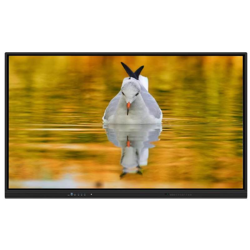 Android 14搭載LEDインタラクティブホワイトボード、超微細赤外線タッチ、学校や会議向けオプションカメラマイク