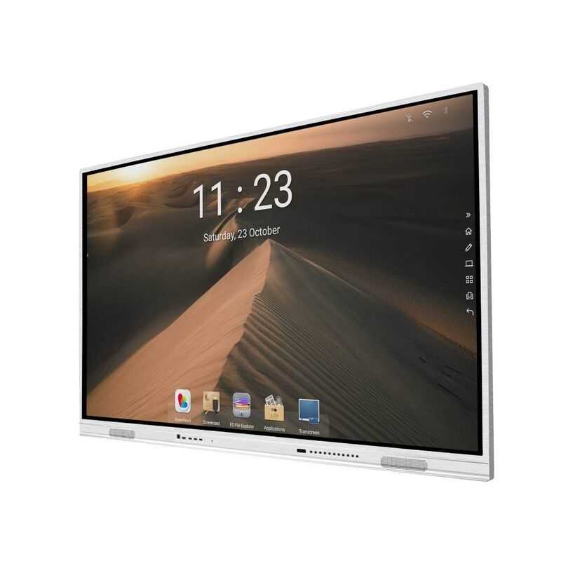 2x15Wスピーカー搭載、インタラクティブタッチスクリーンモニター。オプションのマイクと、会議室向けに設計された製品寸法1990 x 1203 x 113mm