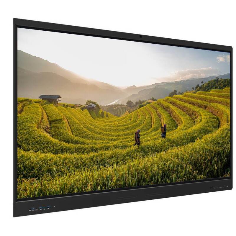 65インチLEDインタラクティブなホワイトボード 4K UHD解像度,32タッチポイント,教室や会議のための壁掛けデザイン