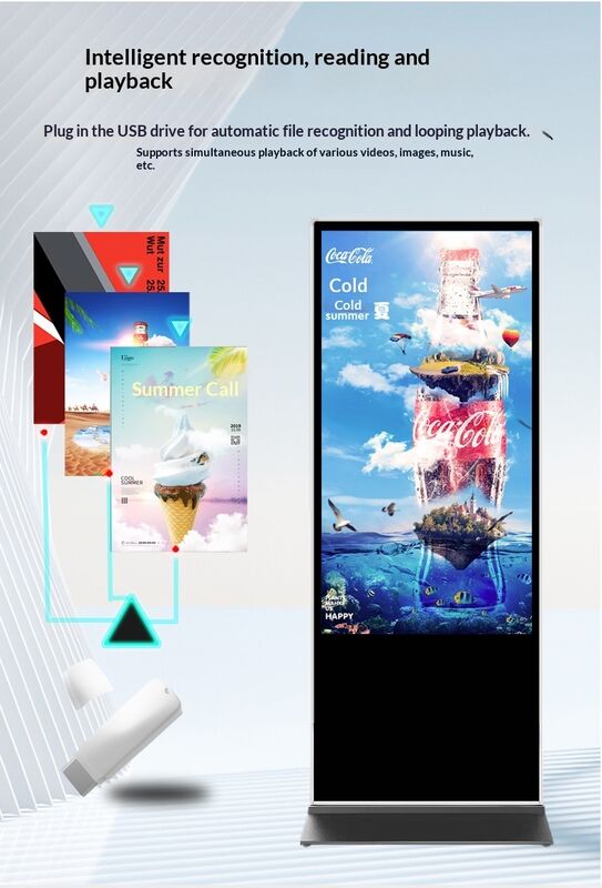 視野角178°以上、保管温度-20℃～60℃のデジタルサイネージ、クラウドベースまたはオンプレミスCMS搭載