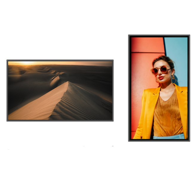 65インチ 壁掛けタッチスクリーン 商業用ディスプレイ 広告キオスク デジタルサイネージ