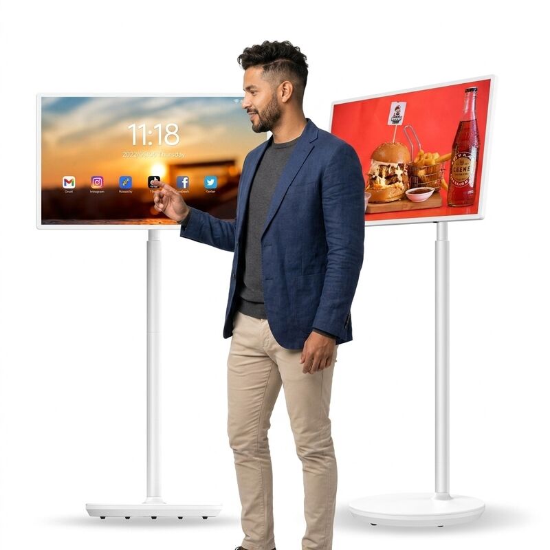 ポータブル 32 インチ Incell タッチディスプレイ画面回転 USB Wifi スマートオンラインテレビテレビ仕事勉強ゲーム