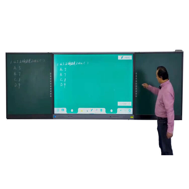 75/86インチディスプレイと3840*2160解像度を備えたマルチフィンガーインタラクティブインテリジェントブラックボード