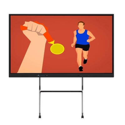 インタラクティブなタッチスクリーンモニター 98 インチ スマートテレビ アンドロイド付き Windows OS ウェブカメラ マイク インターネット 会議室の教学用