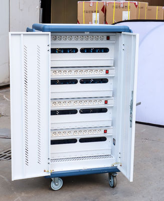 CE AC 充電 DC 充電 USB Type-A Type-C 貯蔵庫 IPad 充電カート 車輪付きモバイル 充電キャビネット