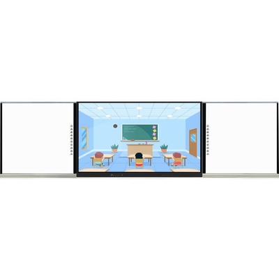 75 86 98 インチ ABAタイプ サイドボード付きのインテリジェント スマートタッチパネル アンドロイド PC カメラマイク システム オールインワン 学習用 ズーム チーム 会議用 wifi ソフトウェア