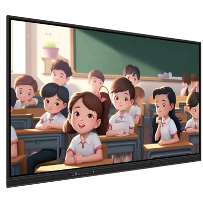 55 65 75 86 98 105 インチ 4K デジタルインタラクティブ フラットパネルタッチスクリーン Ai スマートインタラクティブホワイトボード 教室会議