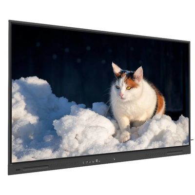 IRインタラクティブなホワイトボード 450ニット 86インチ アンドロイド 14タッチ Wifi VGA DP USB クラウド リソース スマートテレビモニター 大学事務訓練用