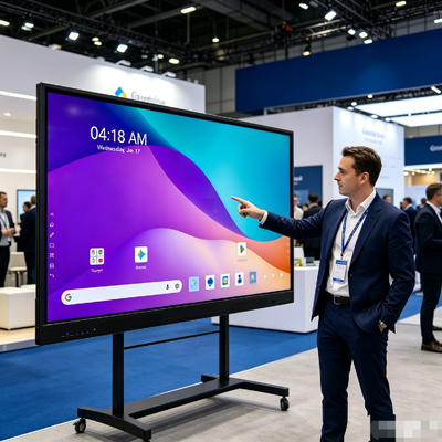 Google EDLA 認定 Android 16 インタラクティブ フラット パネル ディスプレイ (iBoard 製 65/75/86/98 インチ)