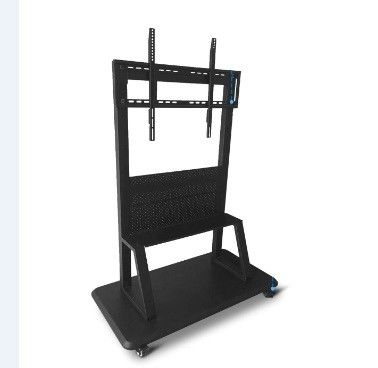 220LBS 電子モバイル スタンド 800x600mm ブラック メタル タッチ スクリーン モニター用 52-86 インチ