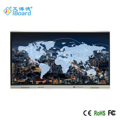 75インチの相互タッチ画面Whiteboard 1651x929mm、Android8.0、黒く、銀製
