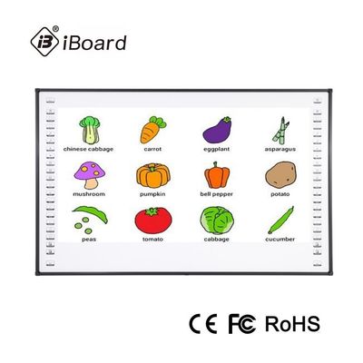 ナノの陶磁器の82インチの相互デジタルWhiteboard赤外線接触Whiteboard