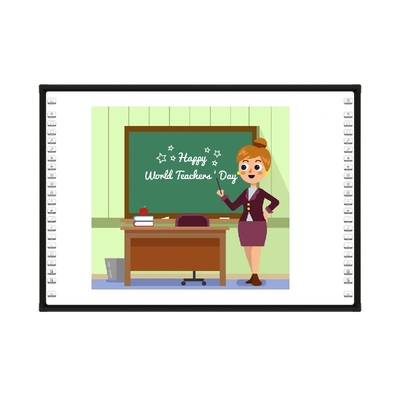 86インチ98インチ102インチ多指の接触赤外線壁に取り付けられた相互Whiteboardの表示スマートな板